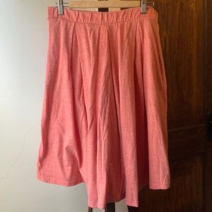 Lularoe Pink Heathered Madison Box Pleat Skirt